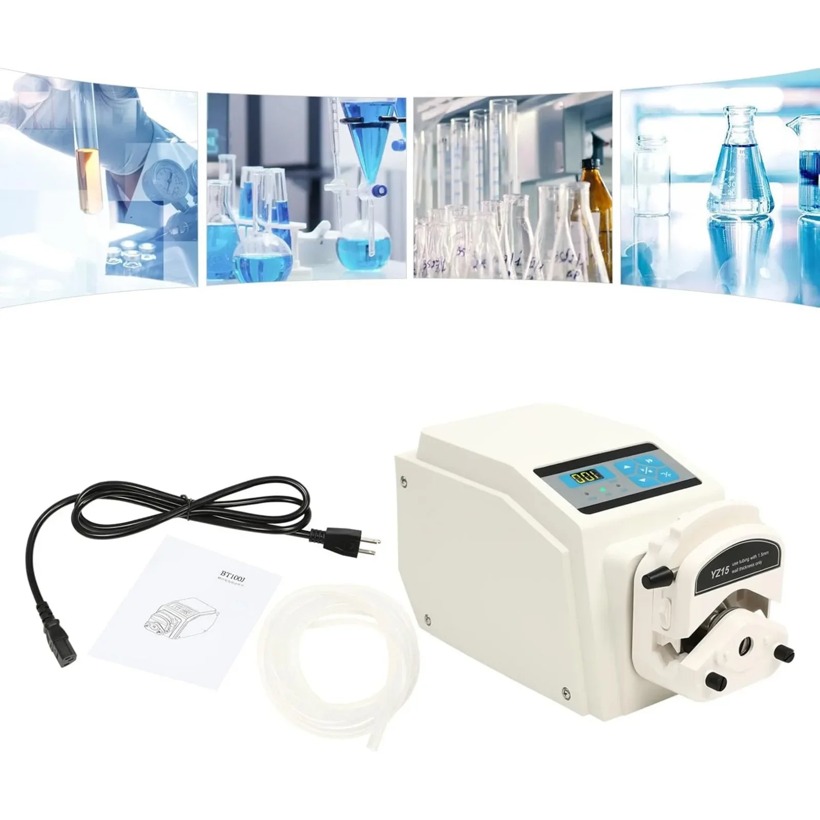 YZ15-13A مضخة تمعجية متغيرة السرعة مع رأس المضخة، مضخة قياس السائل الصناعية المتغيرة السرعة، معدل التدفق 0.07-380 م/دقيقة #1