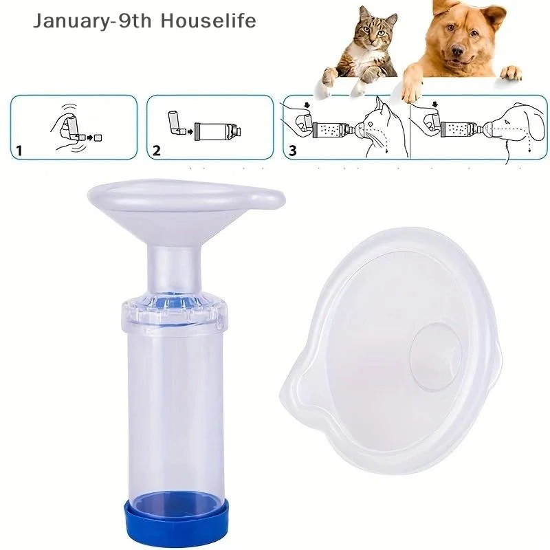 Chambre d'aérosol pour chat, inhalateur Portable pour chien et animal de compagnie, inhalateur portatif pour équipement vétérinaire, clinique vétérinaire, fournitures pour animaux de compagnie