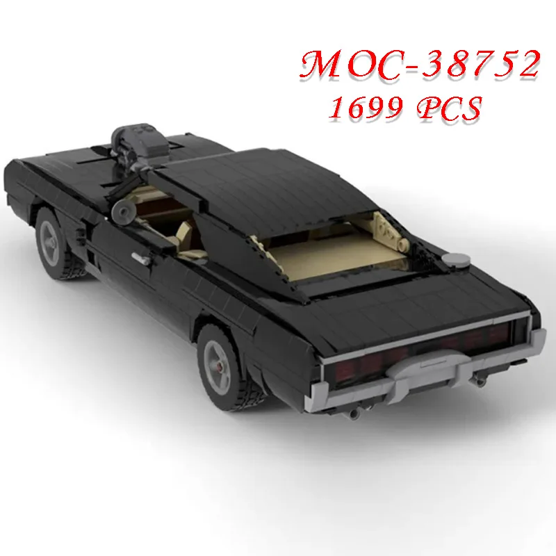 

New MOC-38752 Muscle Racing 1699 PCS Self-locking Building Block Model Building Puzzle Birthday Christmas Toy Gift Ornaments