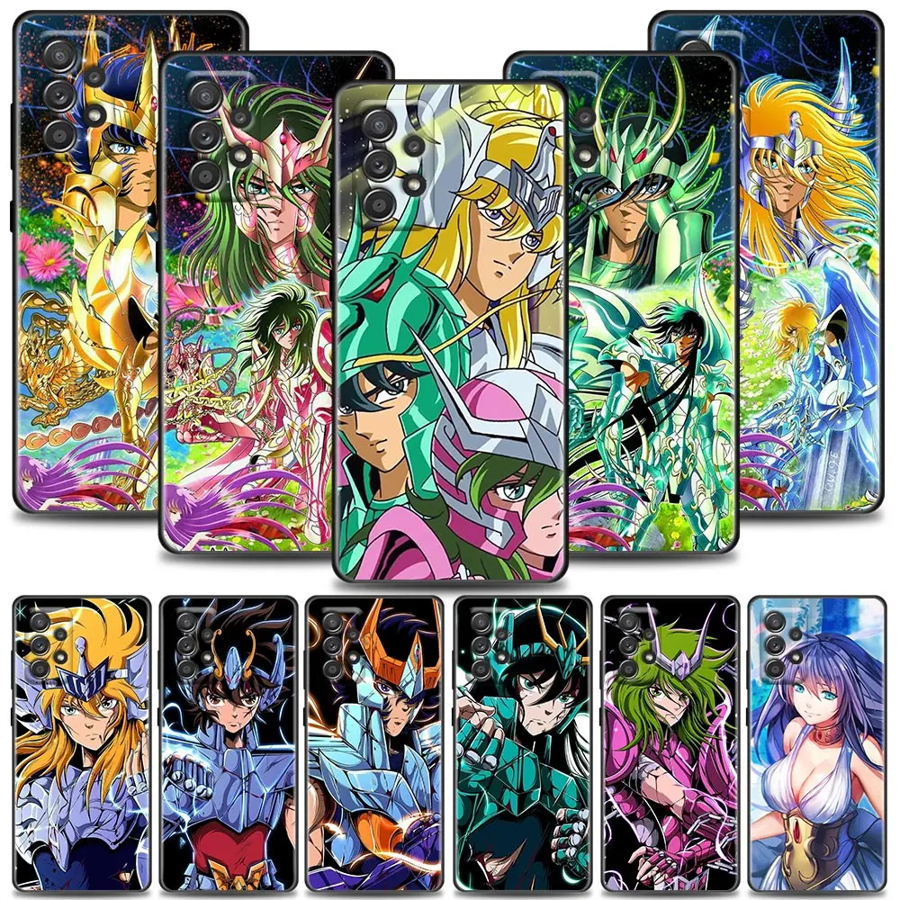 Saint Seiya Anime Case For Samsung Galaxy A13 4G A21S Case A13 A14 A23 A24 A01 A02 A03 A04 A11 A12 A22 Soft Silicone Phone Cover