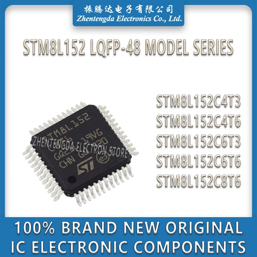 

STM8L152C4T3 STM8L152C4T6 STM8L152C6T3 STM8L152C6T6 STM8L152C8T6 STM8L152 STM8L IC MCU Chip LQFP-48