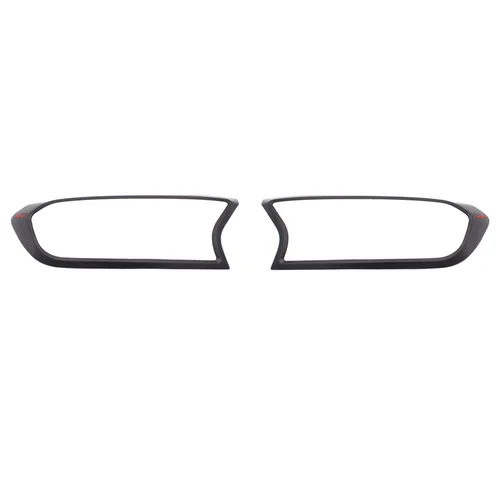 Imagen 2 del producto Para Ford Ranger cubierta de faro campanas ABS mate negro lámpara de cabeza decorativa 2015-2021 4X4 piezas de carrocería de coche accesorios de automóvil