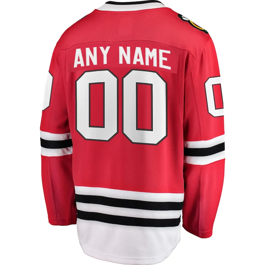 Custom Embroidery Chicago Hockey Jersey Men Women Youth Ice Hockey Uniform