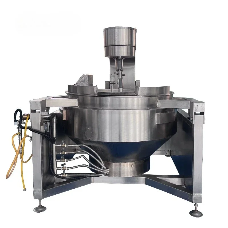Industrial Automatic Cooking Mixer Jacket Kettle Agitator 300L for Caramel Paste Food