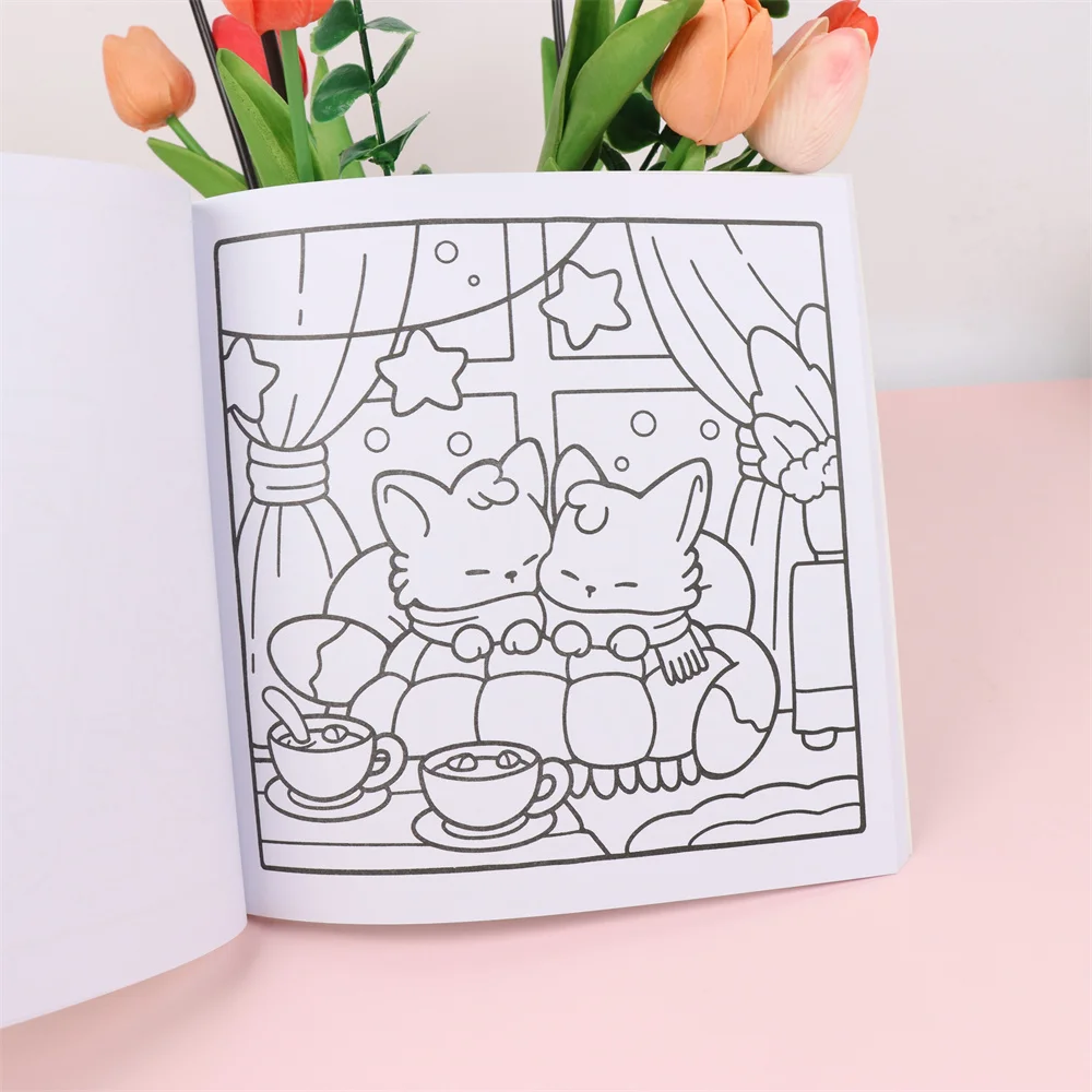 COMFY$COZY Coloring Book TRIPPY&GROOVY Coloring Book for Adult and Teen Featuring Adorable Creepy Creatures Painting Gift image 5