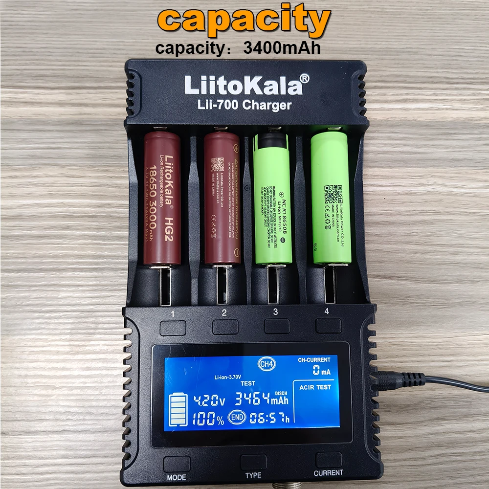 Original LiitoKala 18650 3400mah NCR18650B 3.7 v 3400 mah 18650 Lithium Rechargeable Battery For Flashlight batteries