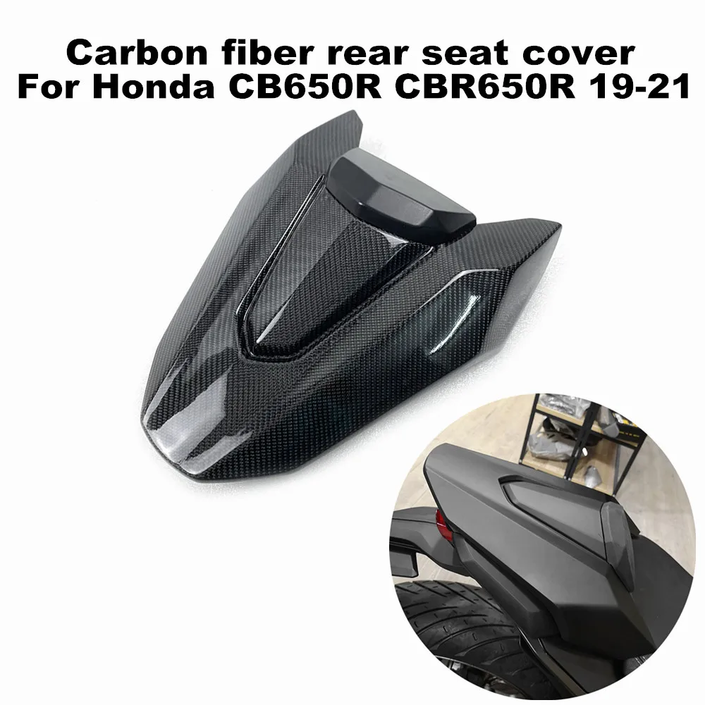 

Suitable for Honda CBR650R CB650R 2019 2020 2021 motorcycle high-quality 3K carbon fiber rear seat cover, rear cover