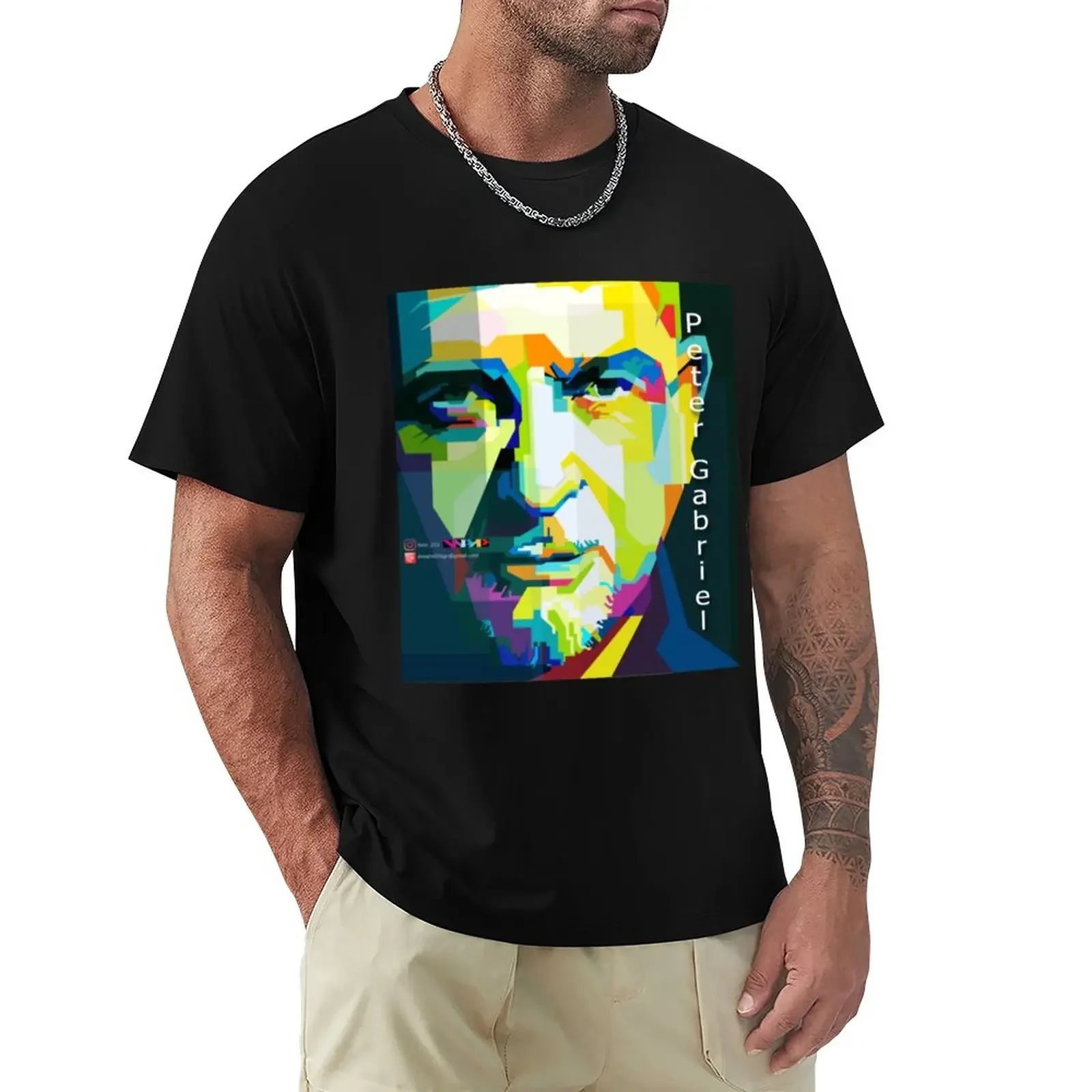 

Peter GabrielPeter Gabriel Pop Art Portrait Classic . T-Shirt sweat anime mens funny t shirts