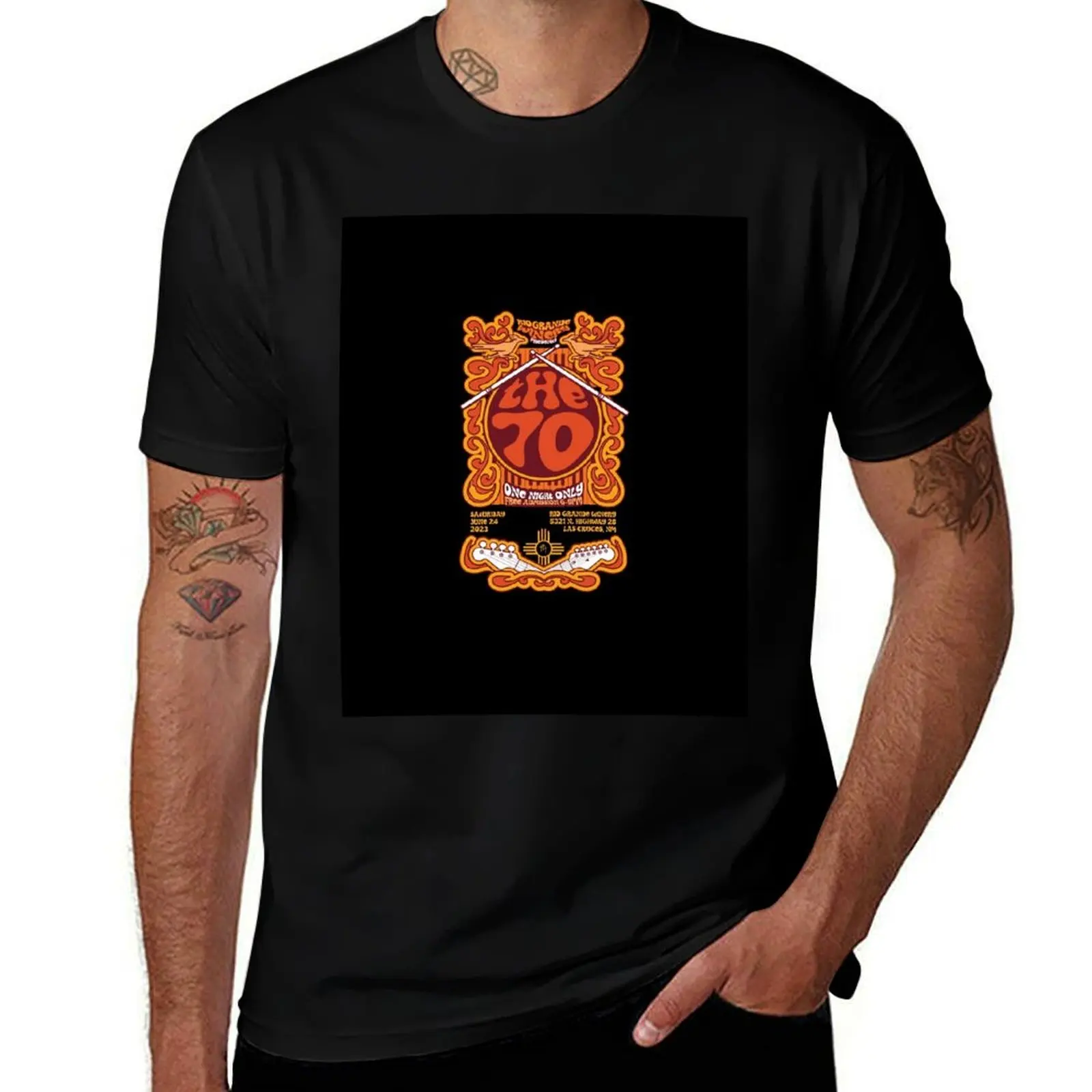 

The 70 band T-Shirt man t shirts high quality luxury brand t shirts cotton 100%