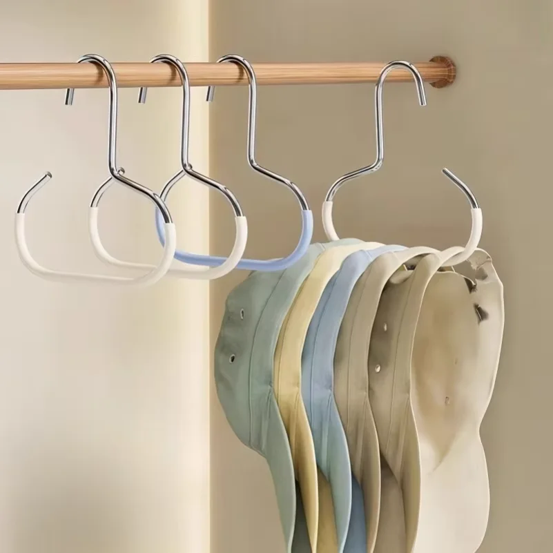 

1/2/4/5PCS Versatile Manganese Steel Round Hook - Perfect for Hats, Ties, Scarves & Bags, Strong Load-Bearing, Non-Deformable
