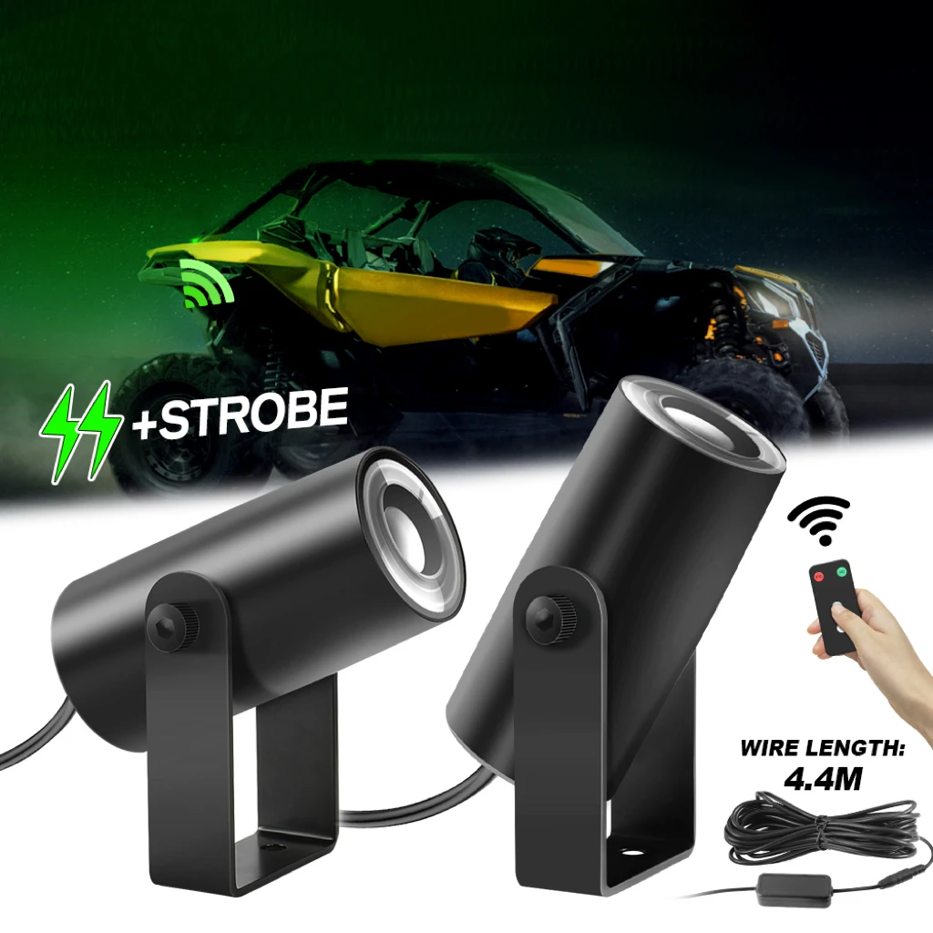 

HAOLIDE Greed LED Whip Light for UTV/ATV Motorcycle Boat Truck OffRoad Whipless Whip Light for Polaris RZR Can-Am Maverick X3