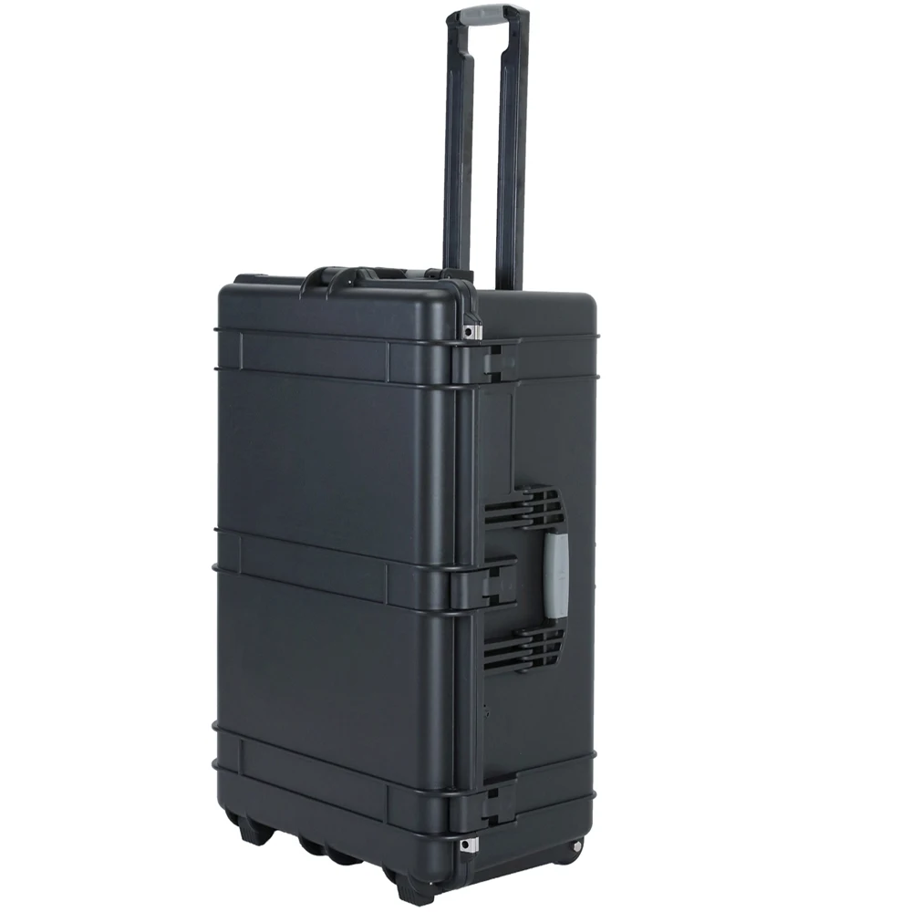 

Production Waterproof Hard Plastic Camera Case With Wheel And Foam