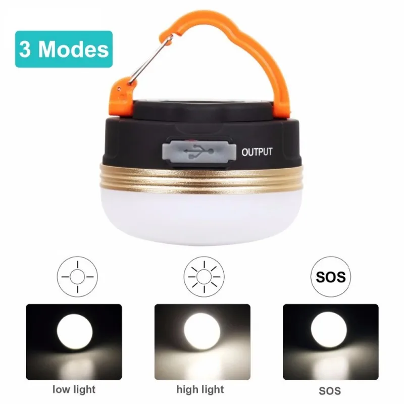 LED Portable Outdoor Lighting Powerful Lantern Camping Tent Hiking Night Hanging lamp Emergency Lamp Usb Rechargeable Light