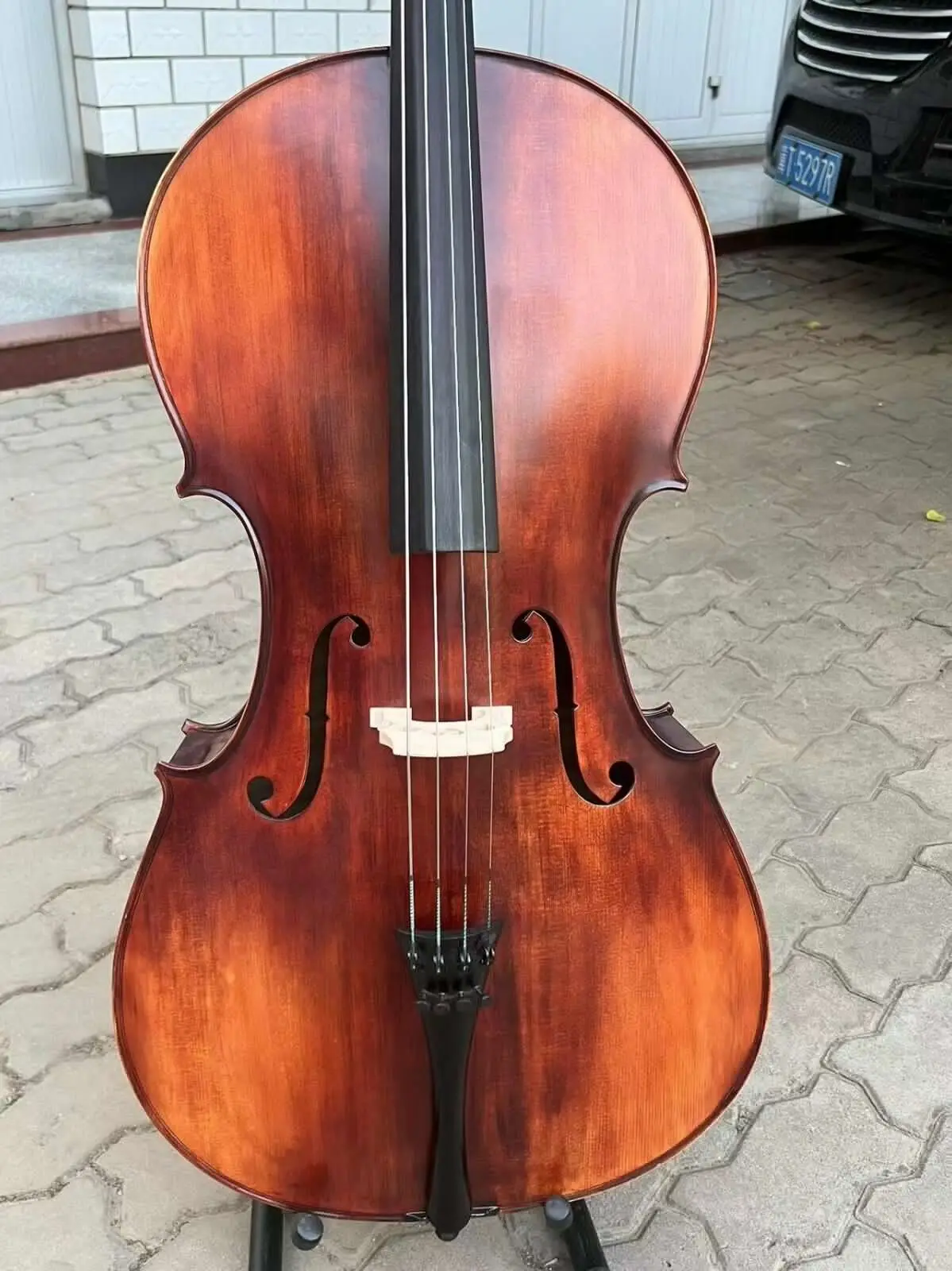 Hand made SONG Master Cello 4/4,Pretty Flames,Big Deep bass tone #15718