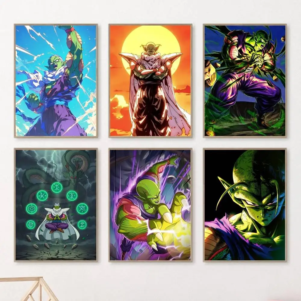 Anime DRAGON BALL Piccolo Posters HD Print Vintage Wall Art Decor for Home Study Room