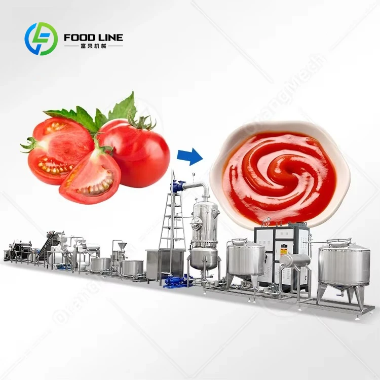 Customized Fully Automatic Tomato Sauce Make Machine Small Scale Tomato Ketchup Production Line Competitive Price for Sale