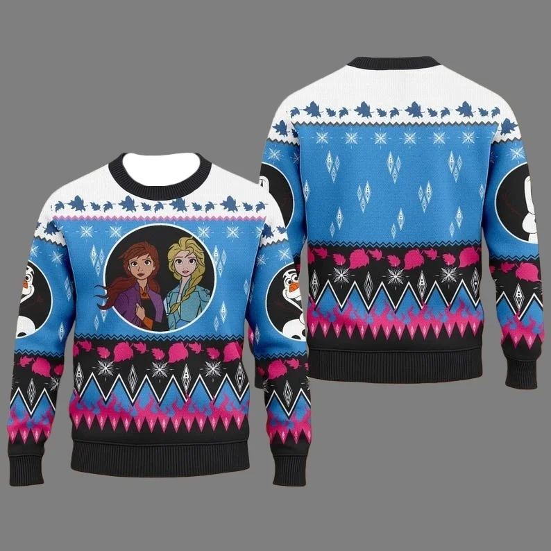 

Уродливый свитер Disney Winnie High Flying Theme для рождественской вечеринки, толстовка с круглым вырезом, увеличенный топ для взрослых, осень/зима, новый стиль