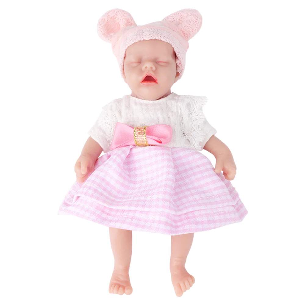 

IVITA WG1575 6.29inch 117g 100% Silicone Reborn Baby Doll Closed Eyes Unpainted Unfinished Realistic Children Toys Xmas Dolls