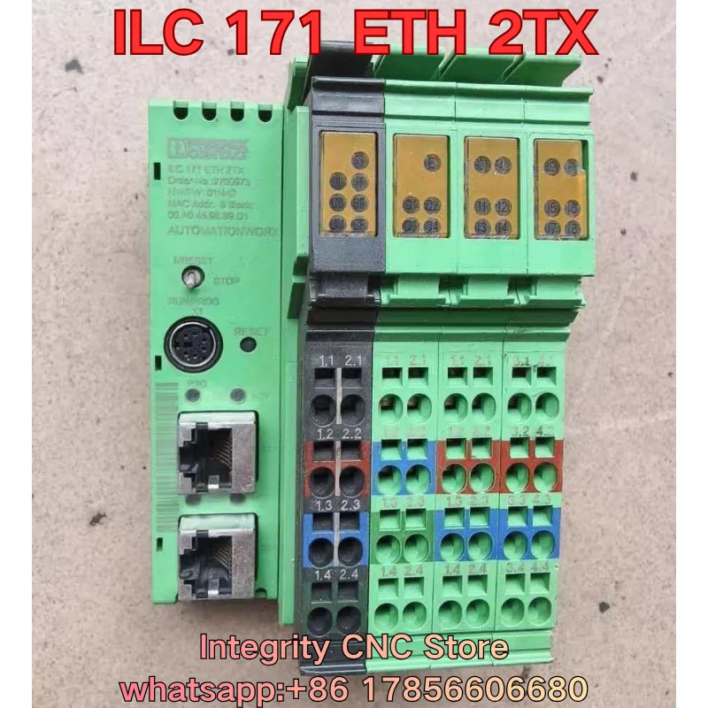 Second-hand ILC 171 ETH 2TX PLC module function test is normal 2700975