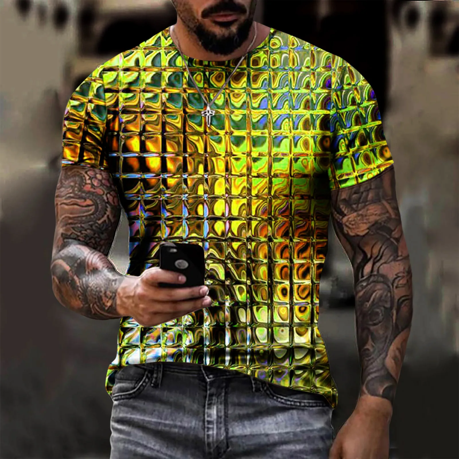 

New 3D Print Skull Clothing Fashion Men Women T-shirt Plus Size S-7XL Four Seasons Casual Oversized Streetwear Summer Round neck