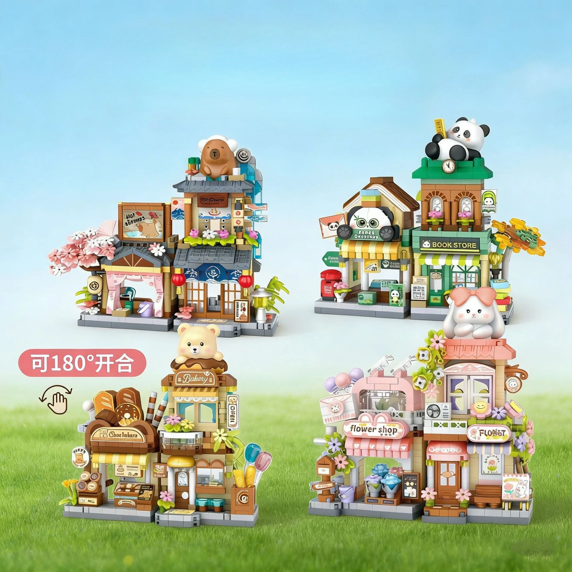 Kids Toys Shop - 접이식 스트리트 뷰 시리즈 카피바라 하우스