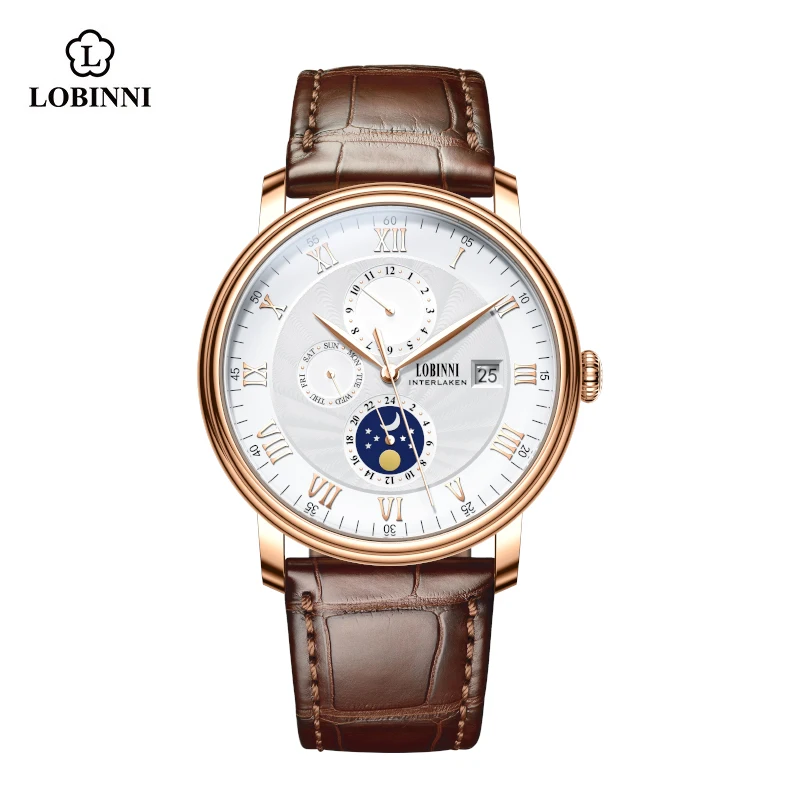

LOBINNI 5ATM Water Resistant Men's Sport Wrist Luxury watch Auto Movement Sapphire Crystal 40mm Automatic Watches Men