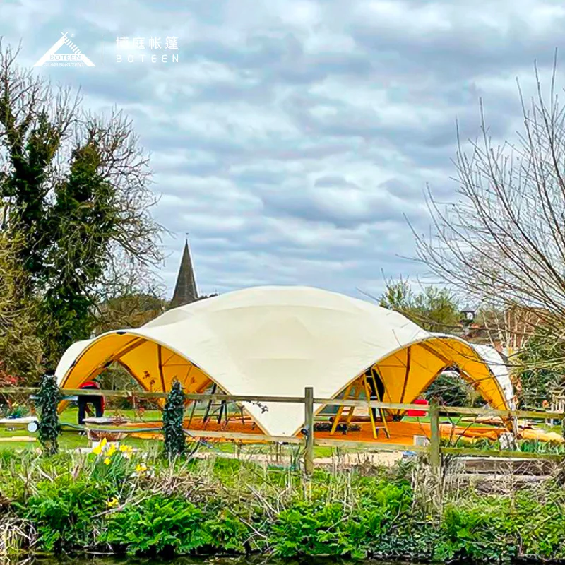 Custom High Quality Large Luxury Glamping Dome Tent 4 Season Waterproof Outdoor Canopy Wedding Party Event Festival Shelter