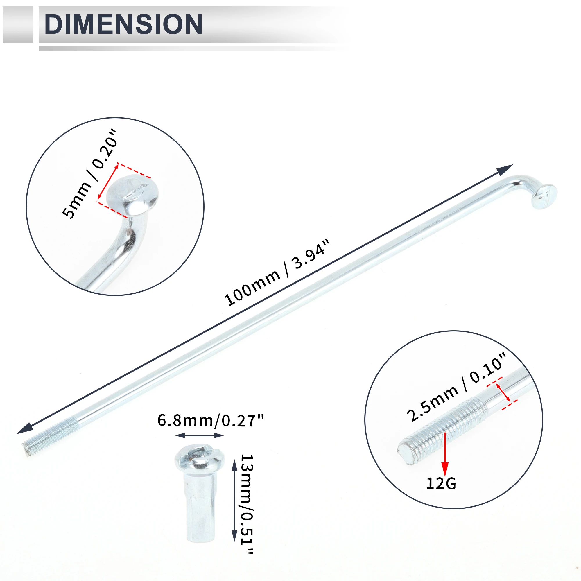 Variant: 36Pcs-100mm-12G