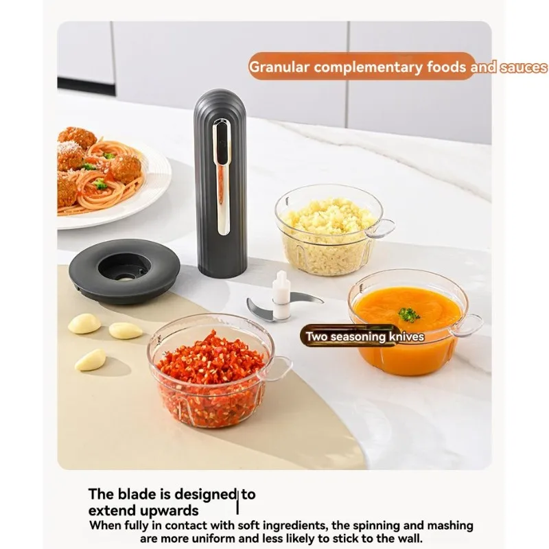 

Многофункциональный детский кухонный комбайн, беспроводная, портативная электрическая мясорубка с 3 чашками