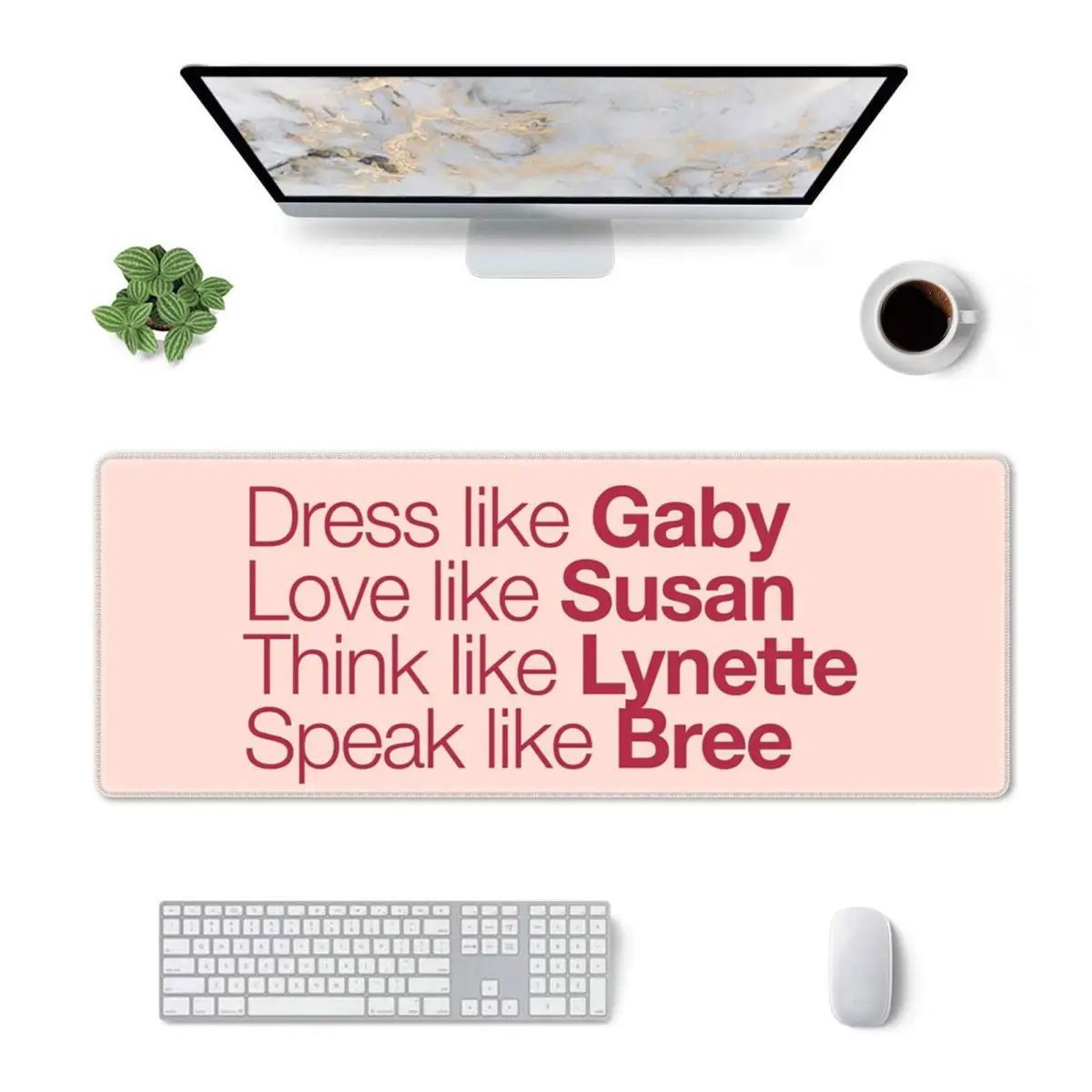 Large Mouse Pad Desperate Housewives ( Red Peach ) Gamer PC Laptop Mats Keyboard Carpet Computer Gaming Office Desk Mat