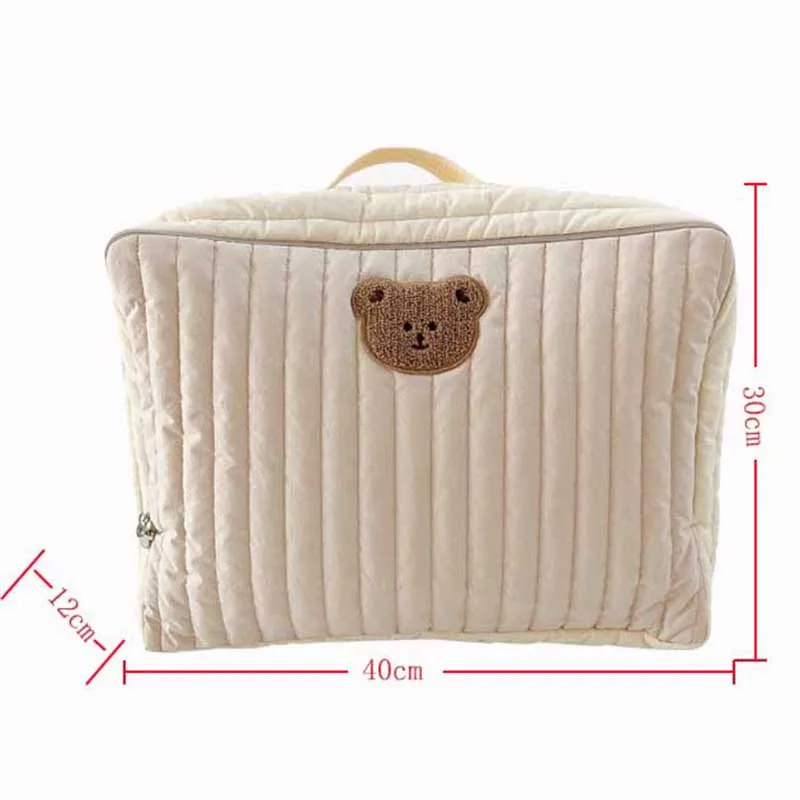 Cartoon Bear Mummy Bag Oversize Cotton Quilt Storage Large-Capacity Bag Outing Hiking Packing Bags Kindergarten