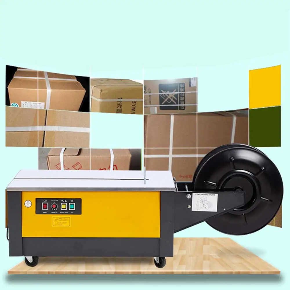 Machine d'emballage de Carton Machine à balles thermofusible semi-automatique Machine de cerclage Machine à balles à bande en plastique Pp 2025 nouveau