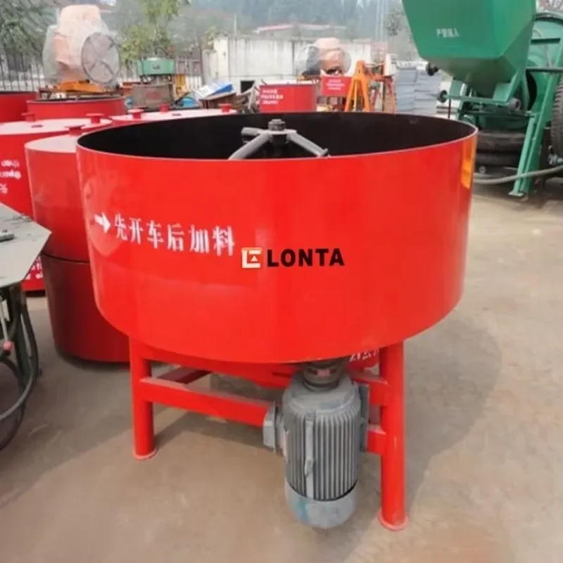 LONTA JQ350 350L Cement Mixer Forced Action Vertical Flat Mouth Block Machine 350 Litre Pan Concrete Mixer Electric Pan Mixer