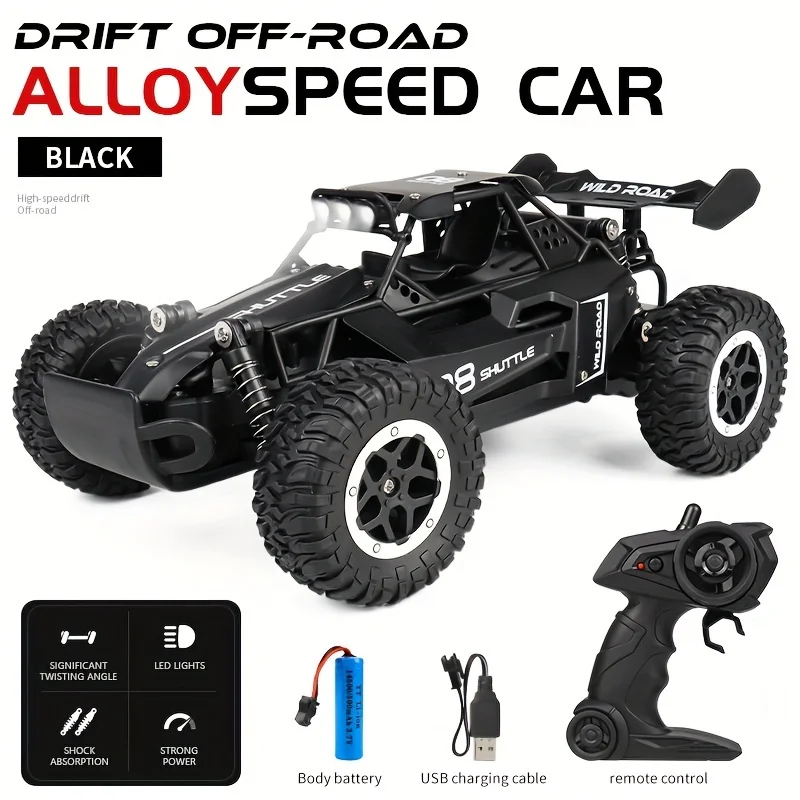 1:16 스케일 20KM/H 오프로드 RC 자동차 - 2.4G, 충돌 방지, 고무 타이어, 드리프트 기능 - 이상적인 할로윈 및 크리스마스 선물