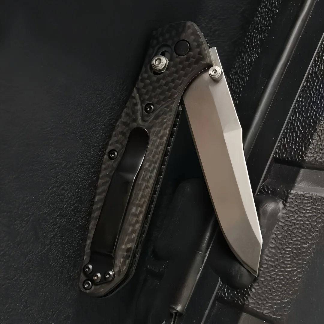 BM 940 ألياف الكربون مقبض يد واحدة سريعة فتح سكين للفرد في الهواء الطلق التكتيكية التخييم EDC سكينة سرفايفل مغامرة أدوات إنقاذ