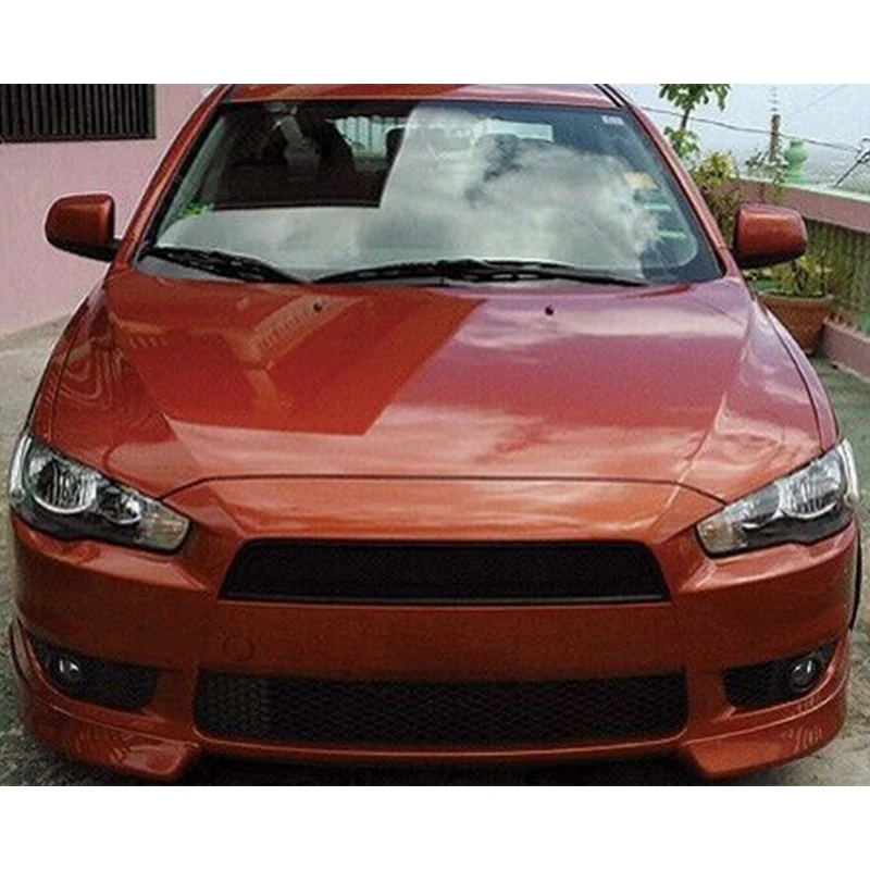 For Mitsubishi Lancer 2008--2015 Year Racing Grille Grill Body Kit Accessories FRP Matte Black