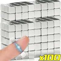 10/100PCS Strong Neodymium Magnetic Cubes Mini Square Magnets for Craft Fridge Whiteboard Fixed DIY Home Office Storage Supplies