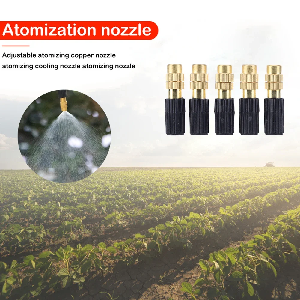 Agricultural Copper Atomizing Sprayer Nozzle Atomizer Fogging Cooling Watering Automatic Spraying Sprinkler Garden Accessories