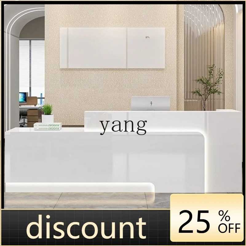 LH light luxury reception cashier counter front desk corner beauty salon company barber shop bar