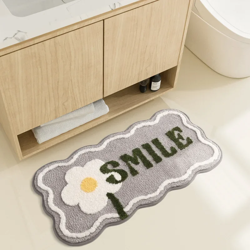 Bath Mat Set Bathroom Non Slip Carpet Entrance Door Mat Bedside Rug Kitchen Oil-proof Mat High-quality Home Floor Mats