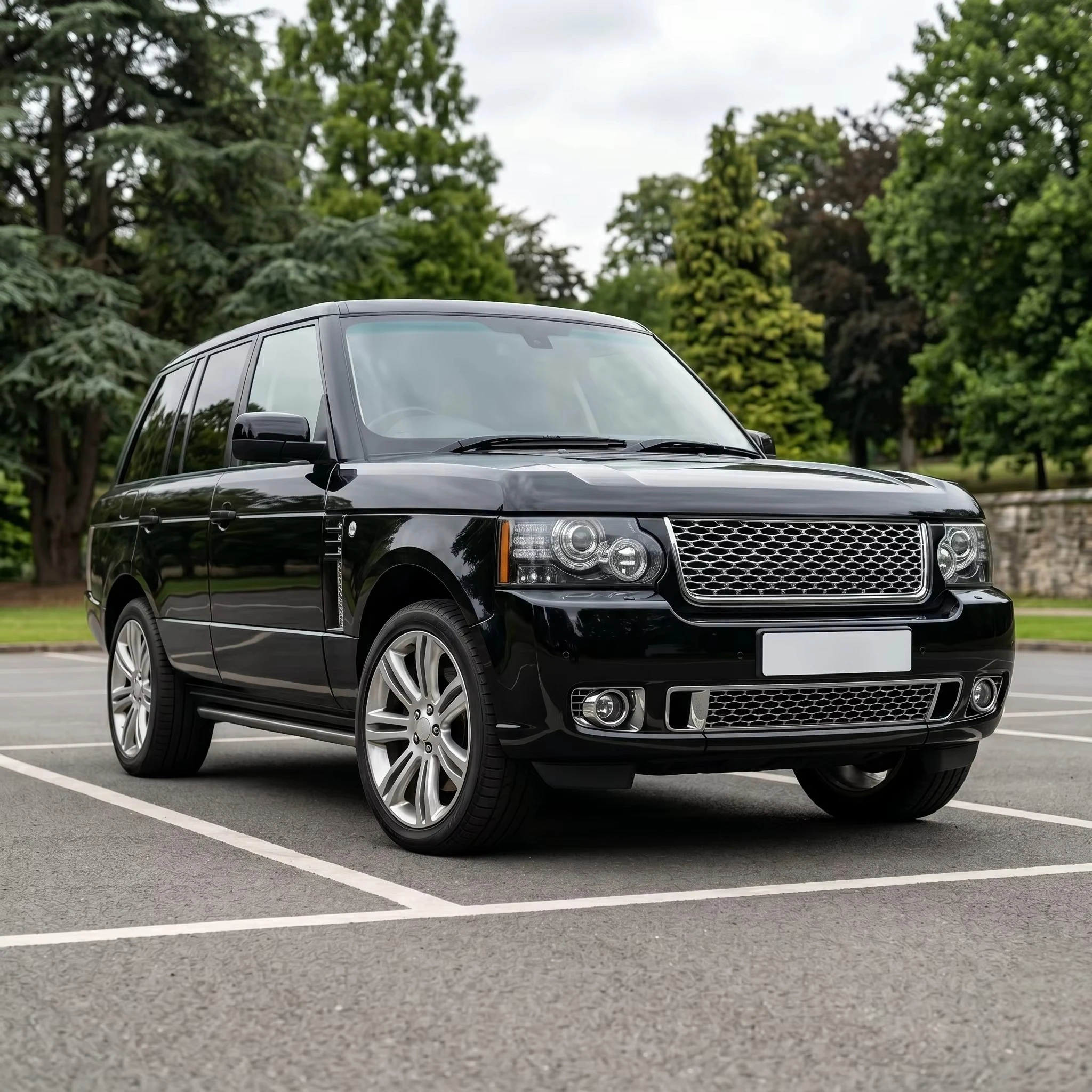 Body Kit Suitable for Range Rover Vogue L322 2005-2012 Upgrade to Autobiography Design Front Bumper Grille Side Skirt