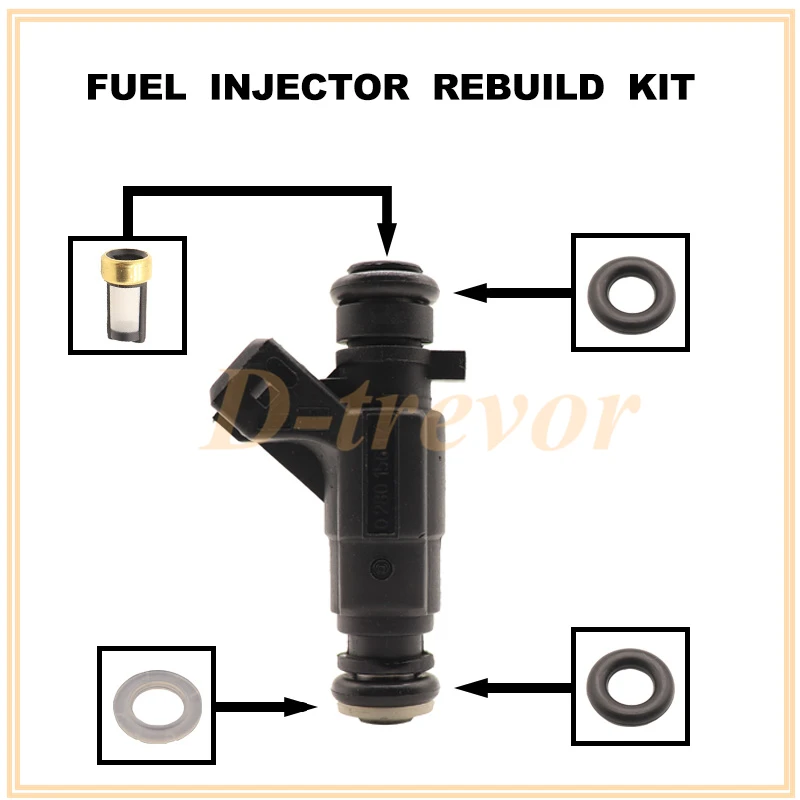 Fuel injector nozzle repair kit for 0280156171 for Changanzhixing 474, Hafei, Wuling Yangguang