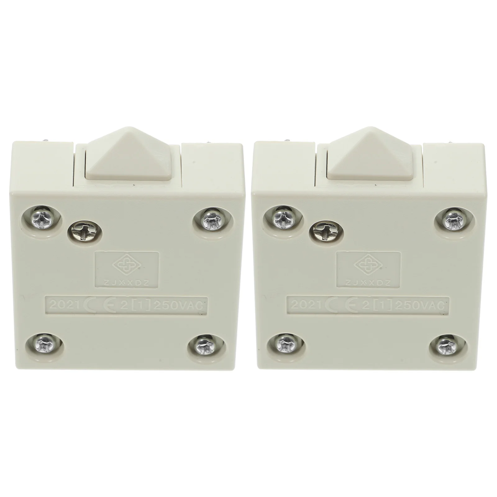 

2Pcs Door Light Switch Automatic Control ABS Copper Material for Cabinet Wardrobe Closet Light with Screws Door