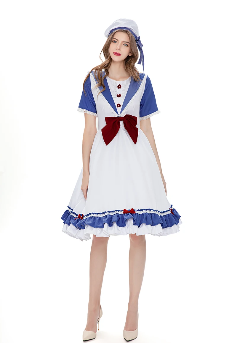 loween Alice Lolita Cosplay Costume Sailor Suit Anime Girl Navy orm Traditional Chinese Ethnic Women's Clothing
