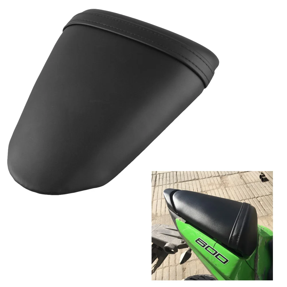 For KAWASAKI Ninja ZX6R 636 2009 2010 2011 2012 2013 2014 Black Motorcycle Rear Back Passenger Seat Pillion Cushion Soft Seats