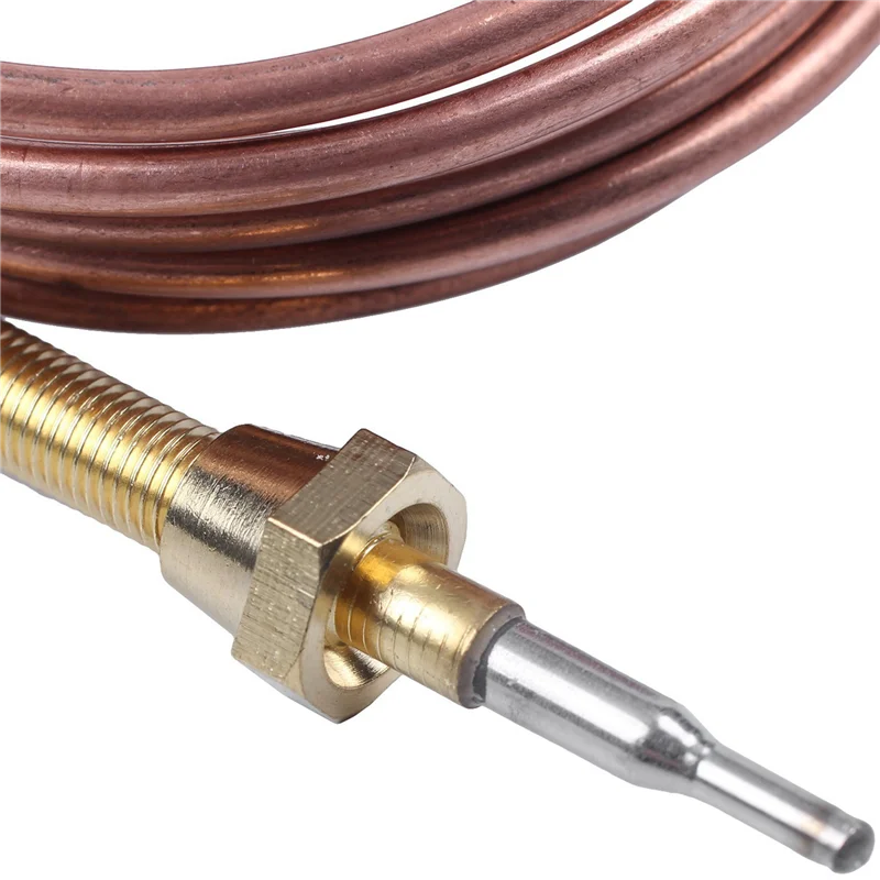 FAST-6Pcs 1500Mm Gas Stove Universal Thermocouple Kit M6X0.75 With Overflow Nut (Five) Replacement Thermocouple