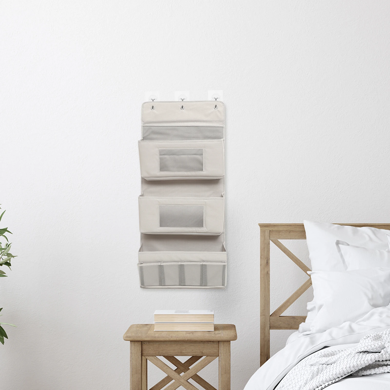 

Multi-Layer Closet Hanging Bag Over Door Organizer Wall Storage Pouch for Bedroom Living Room Sundries