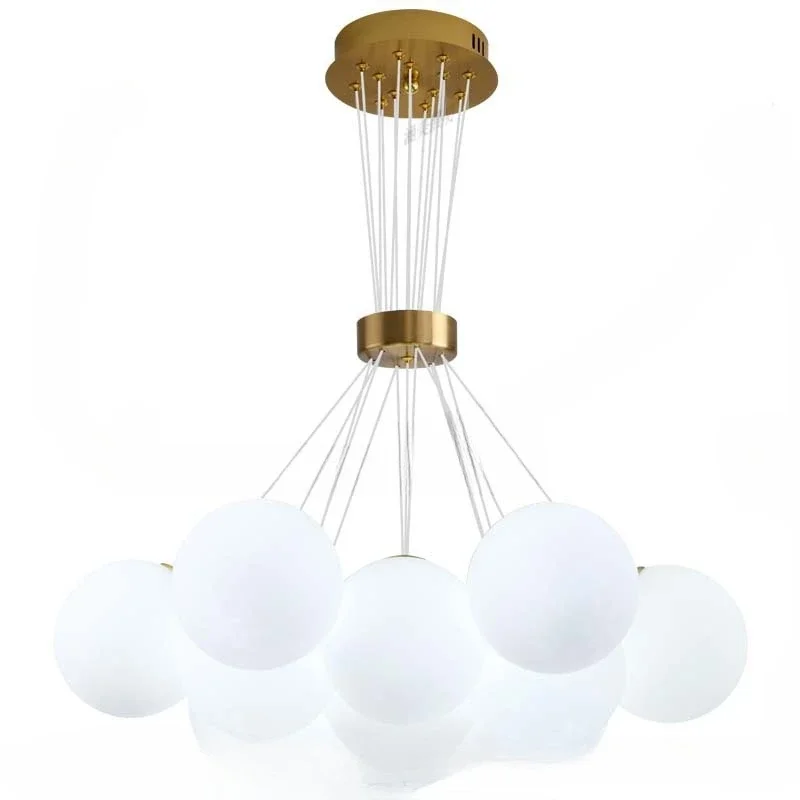 

Nordic Postmodern Moon Chandelier Living Dining Room Children's Room Lighting Designer Creative Art Bubble Light