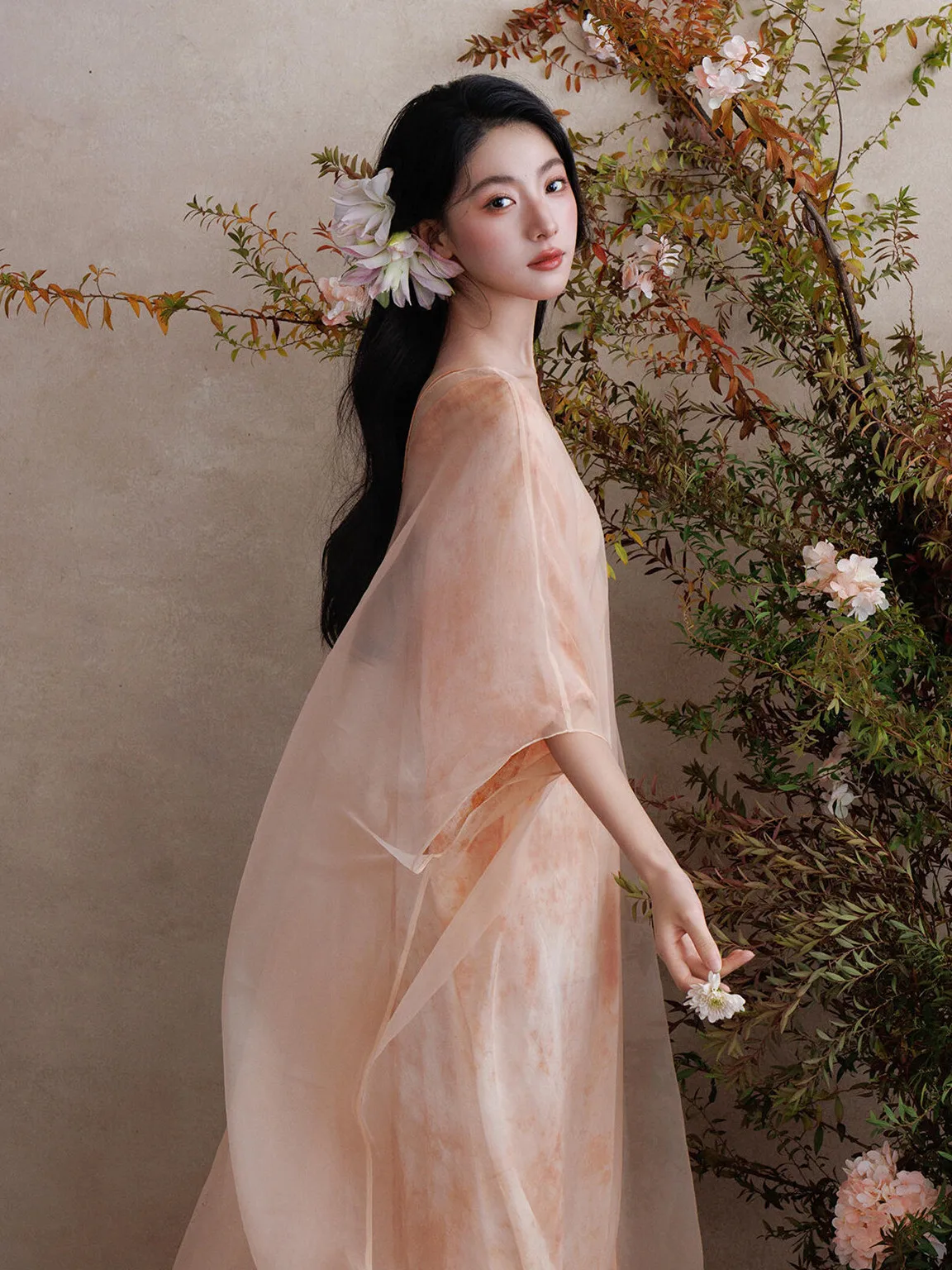 

Элегантный костюм для портретной фотосъемки в китайском стиле: новинка для студийной съемки, высококачественный полиэстер, этническая сценическая одежда