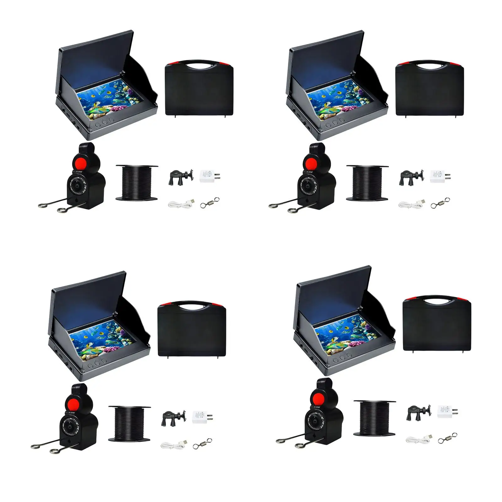 

Fish Finders Fishing Gear Stable Depth Finders 4.3'' Display Color Monitor Waterproof for Sea Boat Ice Fishing Water Sports Lake